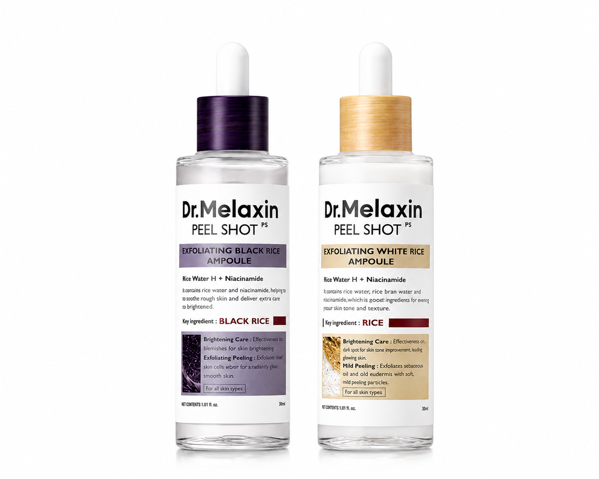 Dr.Melaxin Peel Shot – Reis Peeling-Essenz, 80 ml Flasche