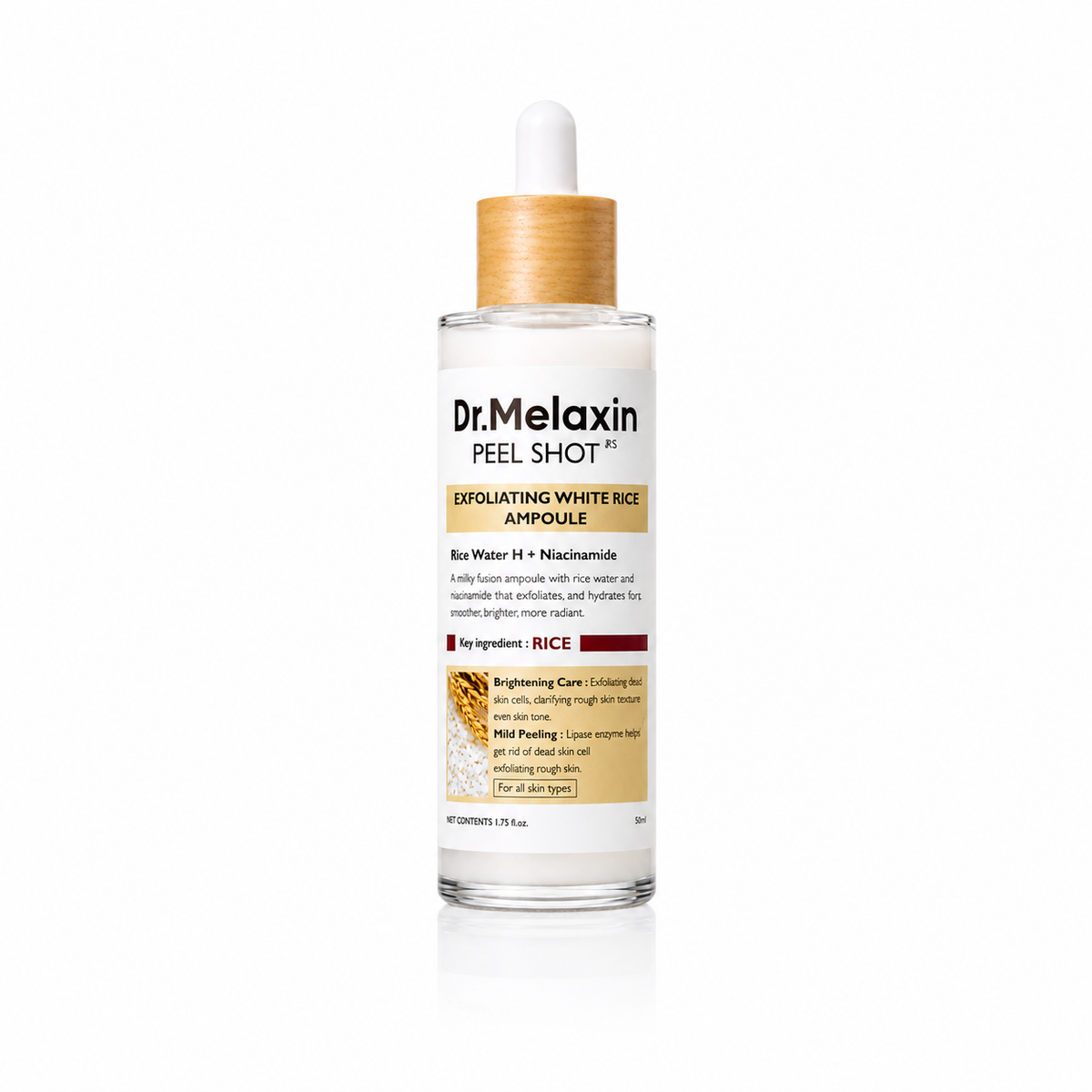 Dr.Melaxin Peel Shot – Produktansicht der Reis Peeling-Essenz